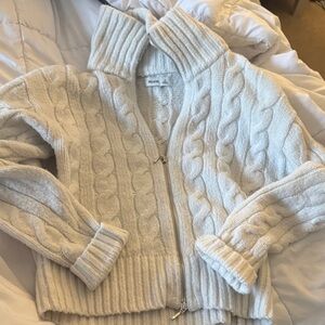 Wilfred Cream Cable Knit Cardigan